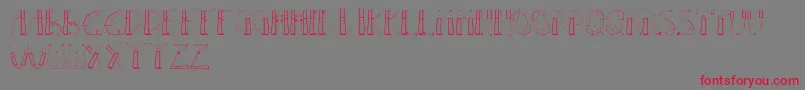 Gaze2 Font – Red Fonts on Gray Background