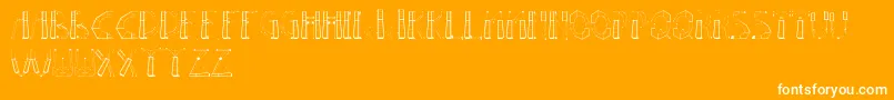 Gaze2 Font – White Fonts on Orange Background