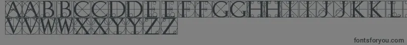 WalrodRegular Font – Black Fonts on Gray Background