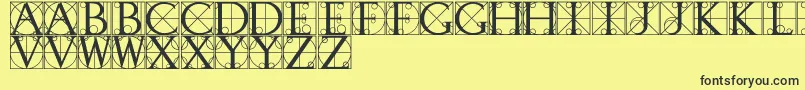 WalrodRegular Font – Black Fonts on Yellow Background