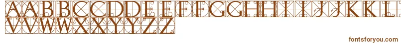 Шрифт WalrodRegular – коричневые шрифты на белом фоне