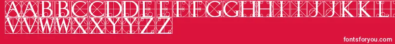 WalrodRegular Font – White Fonts on Red Background