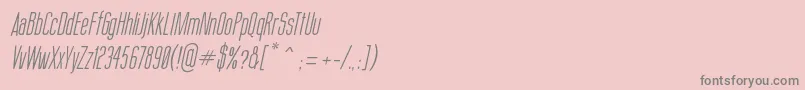 En savoir plus sur la police ThinCoolItalic Police ThinCoolItalic – polices grises sur fond rose