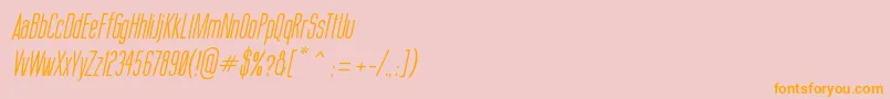 fuente ThinCoolItalic – Fuentes Naranjas Sobre Fondo Rosa