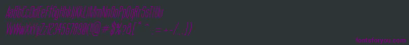 fuente ThinCoolItalic – Fuentes Moradas Sobre Fondo Negro