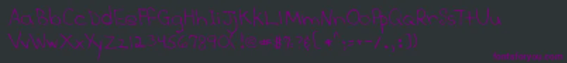 Czcionka Lehn277 – fioletowe czcionki na czarnym tle