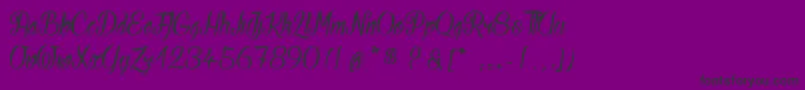 ReadyToRide Font – Black Fonts on Purple Background