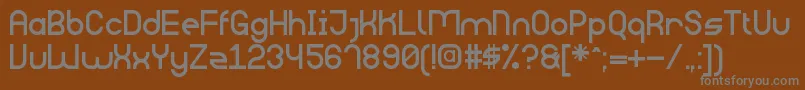 fuente BigDaddySt – Fuentes Grises Sobre Fondo Marrón