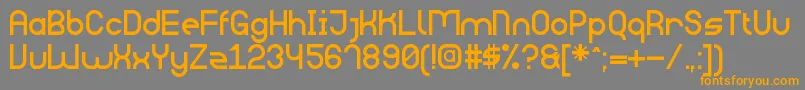 BigDaddySt Font – Orange Fonts on Gray Background