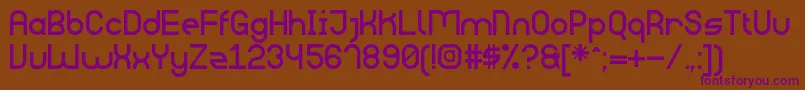 BigDaddySt Font – Purple Fonts on Brown Background