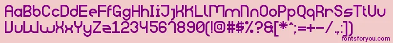 BigDaddySt Font – Purple Fonts on Pink Background