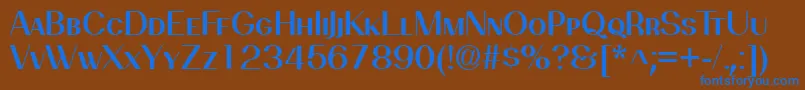 PassionsanspdbiSemiboldsma Font – Blue Fonts on Brown Background