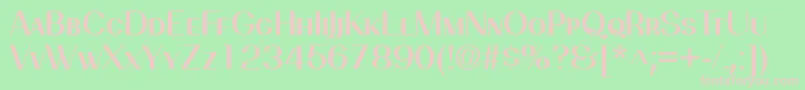 PassionsanspdbiSemiboldsma Font – Pink Fonts on Green Background