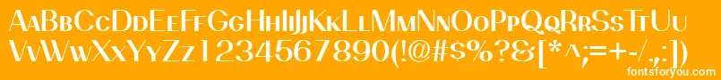 PassionsanspdbiSemiboldsma Font – White Fonts on Orange Background