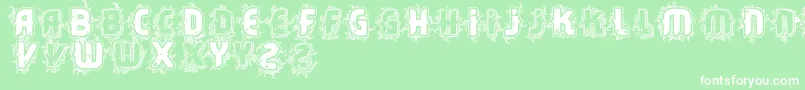 Vtkscore Font – White Fonts on Green Background