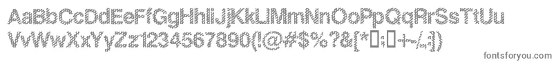 Slankb Font – Gray Fonts on White Background