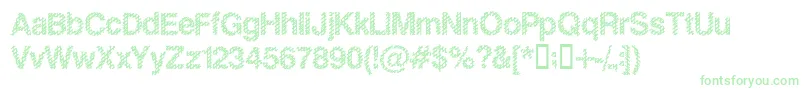 Slankb Font – Green Fonts on White Background