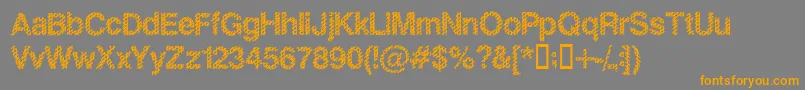Slankb Font – Orange Fonts on Gray Background