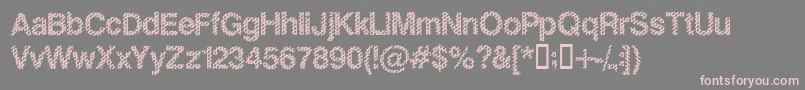 Slankb Font – Pink Fonts on Gray Background
