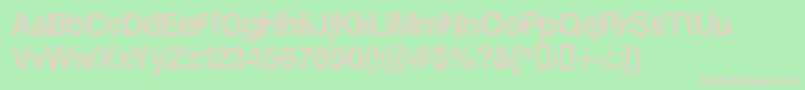 Slankb Font – Pink Fonts on Green Background