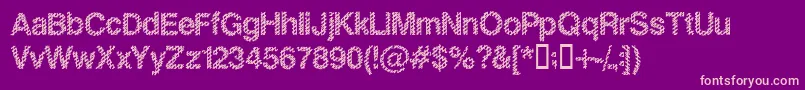 fuente Slankb – Fuentes Rosadas Sobre Fondo Morado