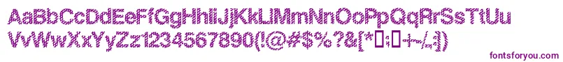 Slankb Font – Purple Fonts on White Background