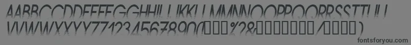 Шрифт Amstni – чёрные шрифты на сером фоне
