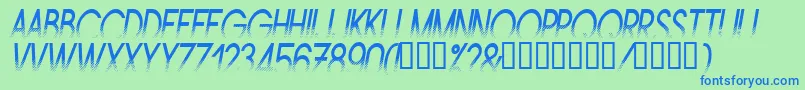 Amstni Font – Blue Fonts on Green Background