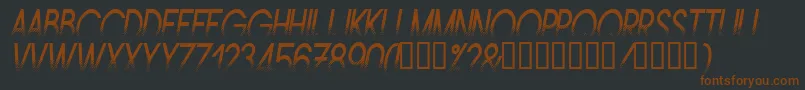 Amstni Font – Brown Fonts on Black Background