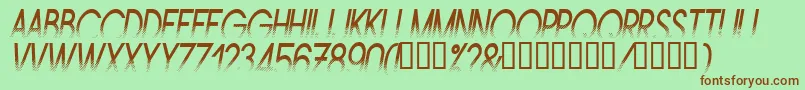 Amstni Font – Brown Fonts on Green Background