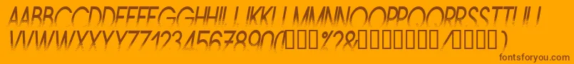 Amstni Font – Brown Fonts on Orange Background