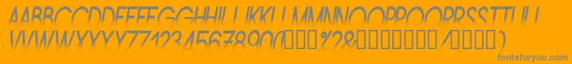 Amstni Font – Gray Fonts on Orange Background