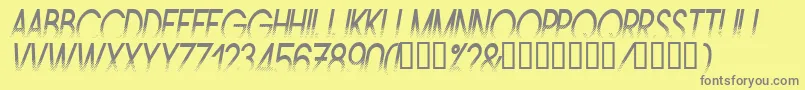 Amstni Font – Gray Fonts on Yellow Background