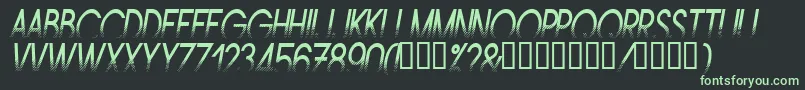 Amstni Font – Green Fonts on Black Background