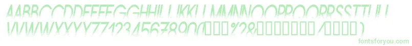 Amstni Font – Green Fonts on White Background
