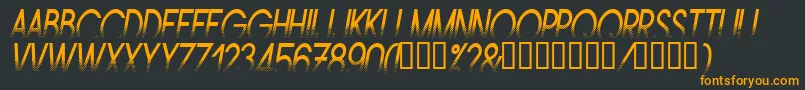 Amstni Font – Orange Fonts on Black Background