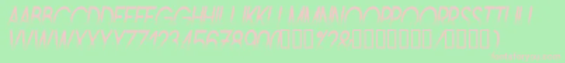 Amstni Font – Pink Fonts on Green Background