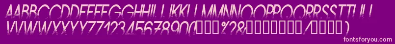 Amstni Font – Pink Fonts on Purple Background