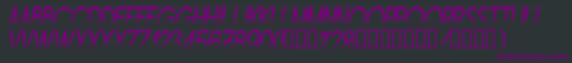 Amstni Font – Purple Fonts on Black Background