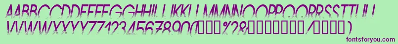 Amstni Font – Purple Fonts on Green Background