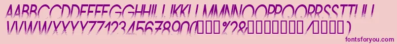 Amstni Font – Purple Fonts on Pink Background