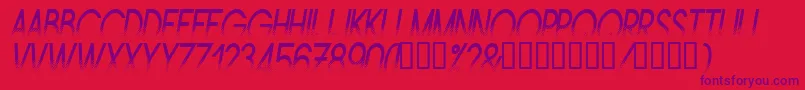 Amstni Font – Purple Fonts on Red Background