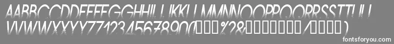 Amstni Font – White Fonts on Gray Background