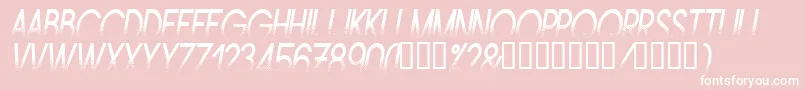 Amstni Font – White Fonts on Pink Background