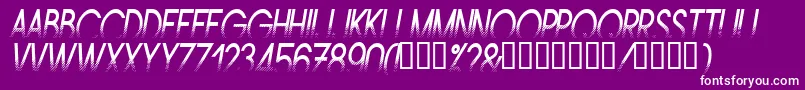 Amstni Font – White Fonts on Purple Background