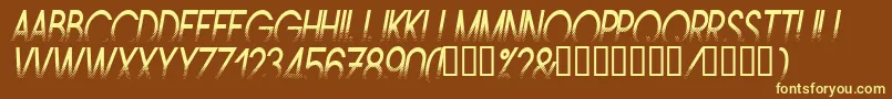 Amstni Font – Yellow Fonts on Brown Background