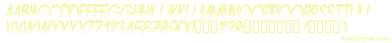 Amstni Font – Yellow Fonts on White Background