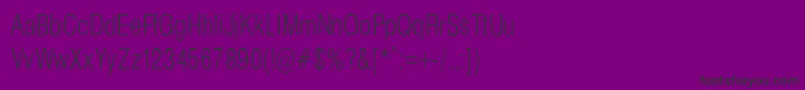 Police HelveticaCondencedNormal – polices noires sur fond violet