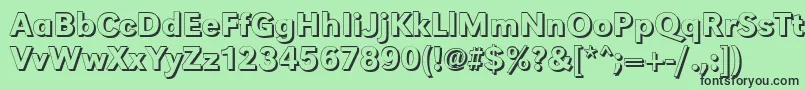 GroteskshMediumRegular Font – Black Fonts on Green Background