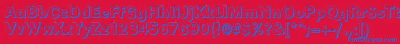 GroteskshMediumRegular Font – Blue Fonts on Red Background